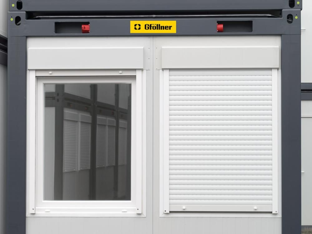 20f Standardcontainer Doppelfenster außen
